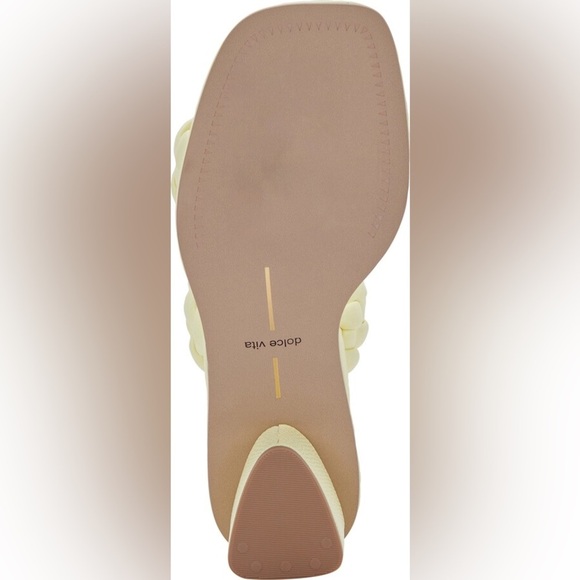 NEW Dolce Vita Ronin Sandals Pastel Yellow Braided Straps
Square Toe sz 12 - Picture 11 of 16